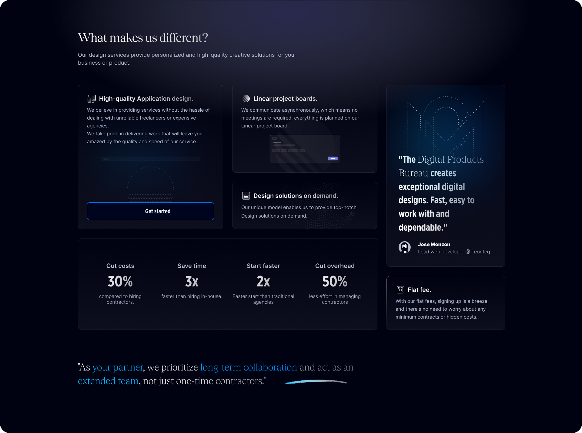 Digital Products Bureau — the difference vs traditional freelance